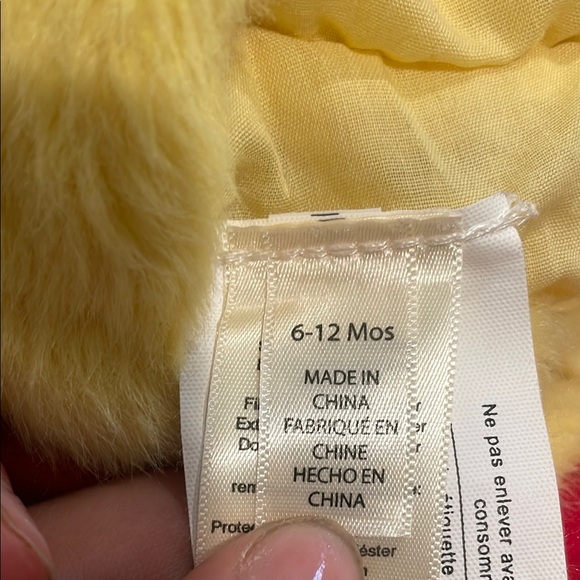 Yellow Winnie the Pooh Hooded onesie - Picture 2 of 3